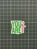 3D You Are Enough Straw Toppers 3MF