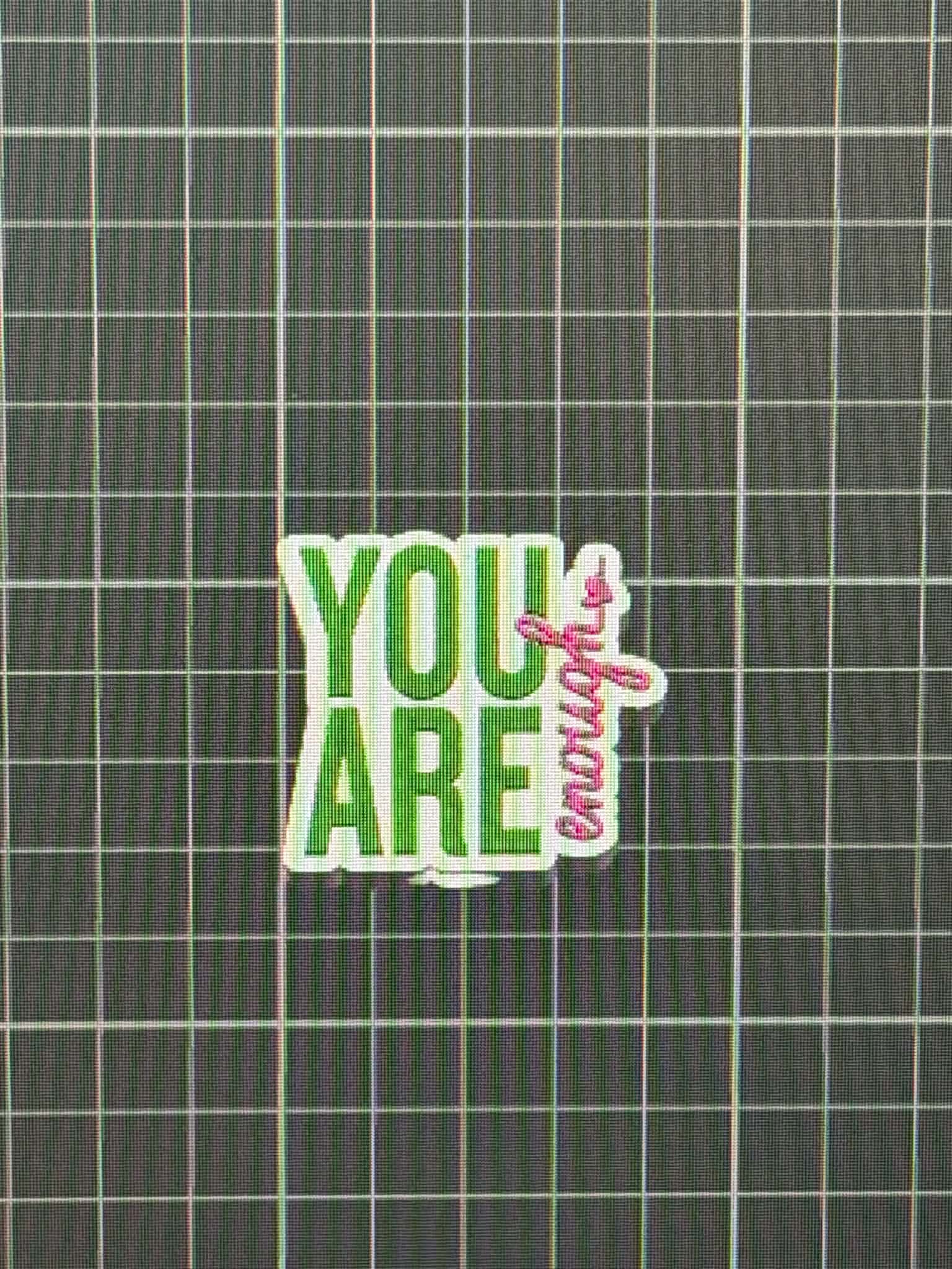 3D You Are Enough Straw Toppers 3MF