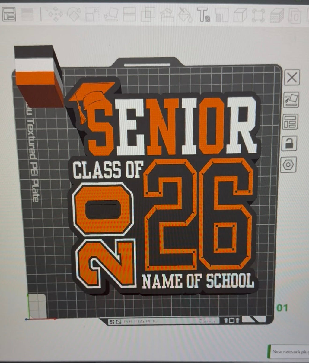 3D Senior 2026 Lamp Base 3MF