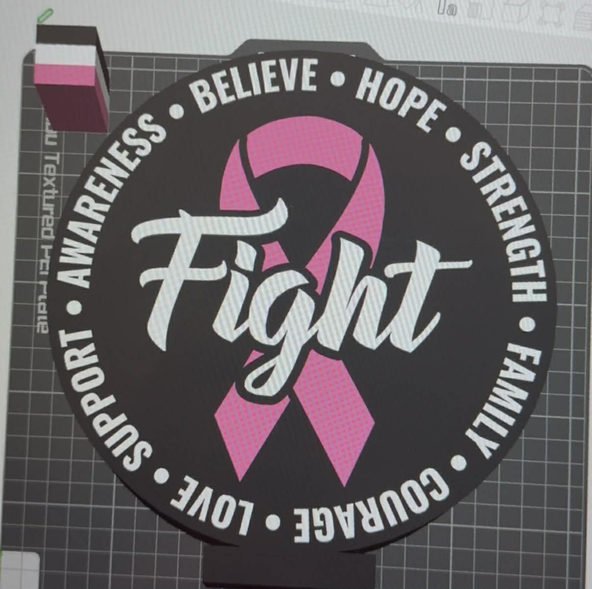 3D Breast Cancer LED Lamp Base