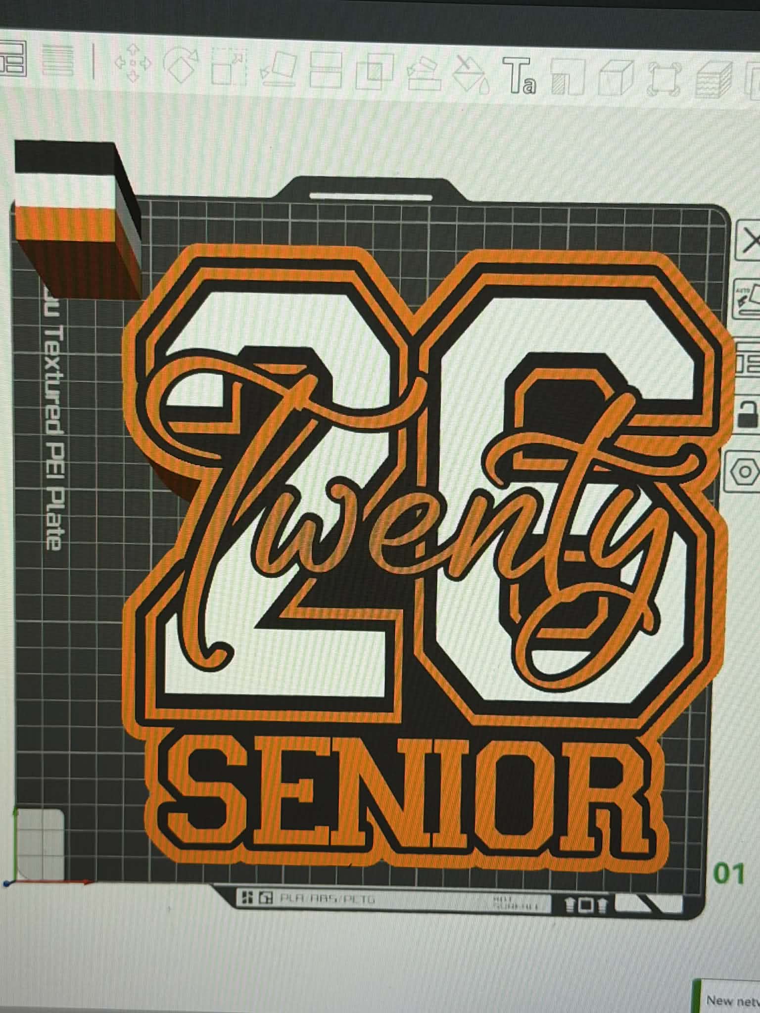 3D Senior 2026 Lamp Base 3MF