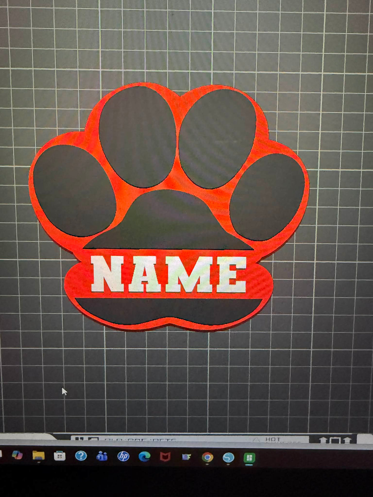 Paw Print STL File