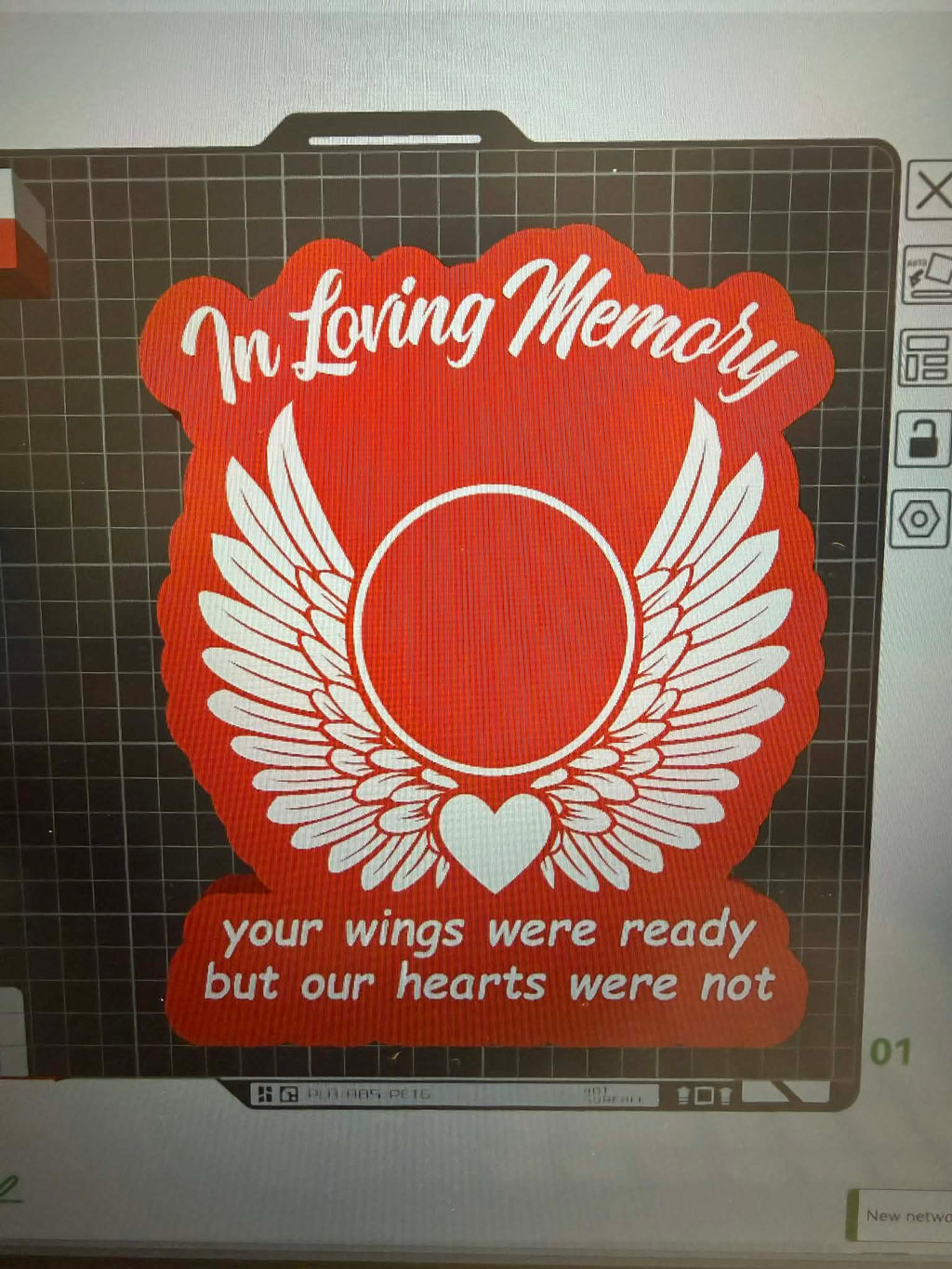 3D Memorial LED Lamp Base