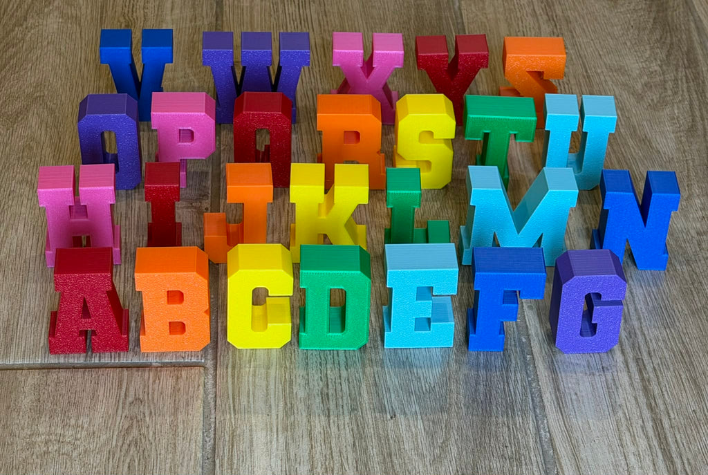 3D Alphabet STL