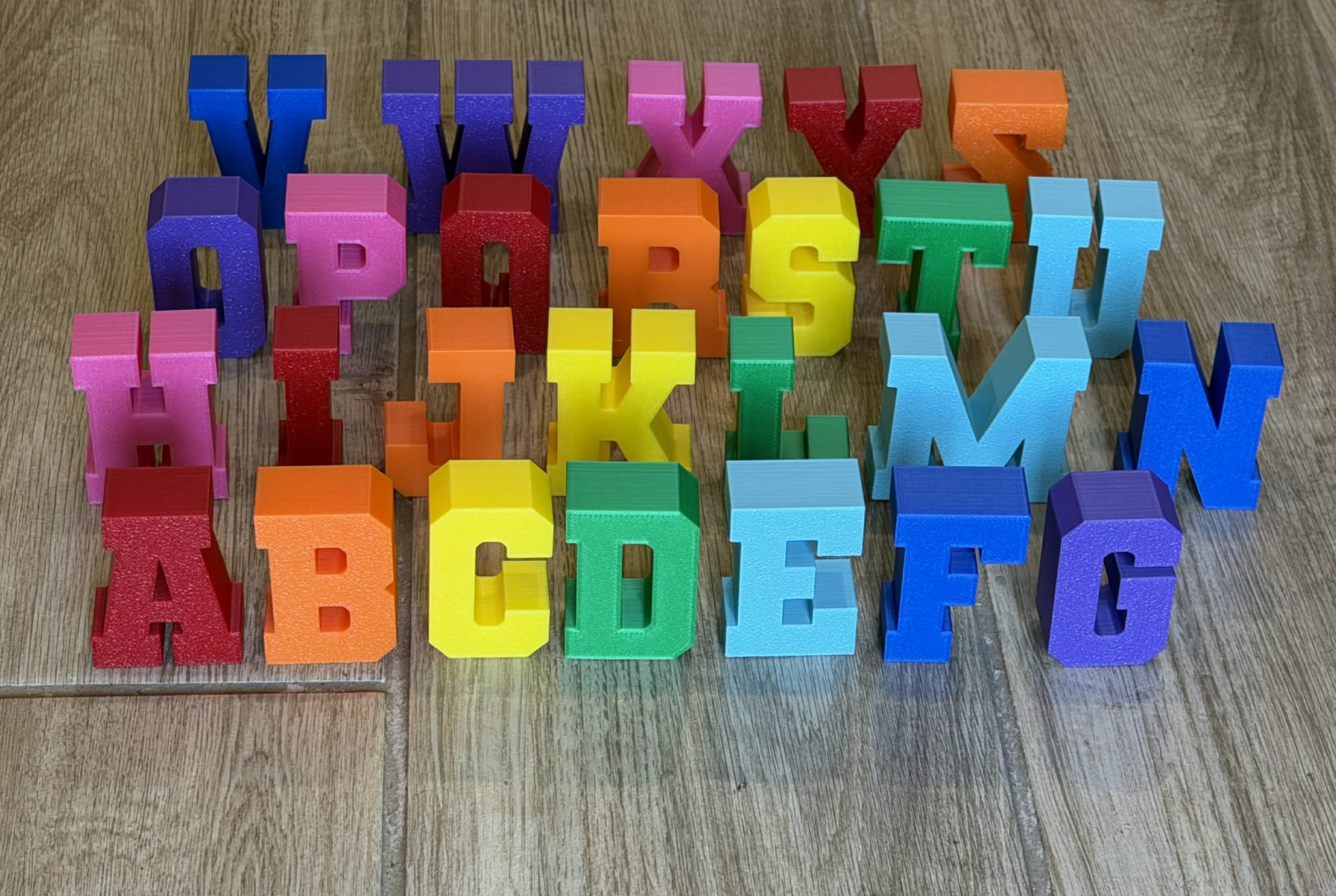 3D Alphabet STL