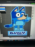 3D Blue Dog Lamp Base 3MF