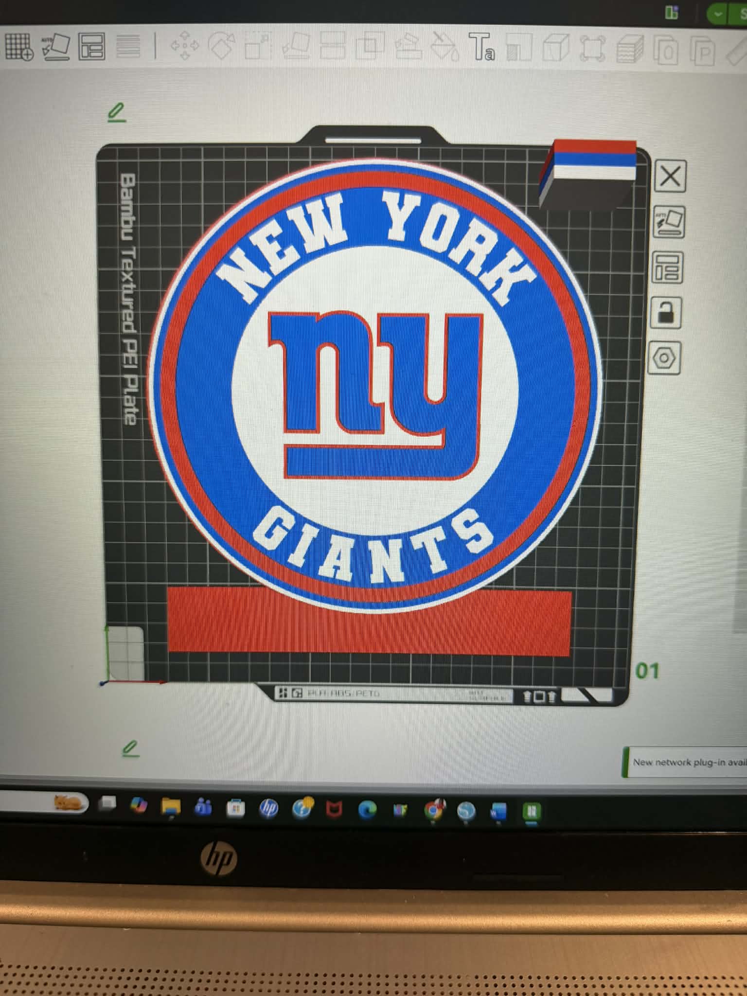 3D NYG Football Black 3MF