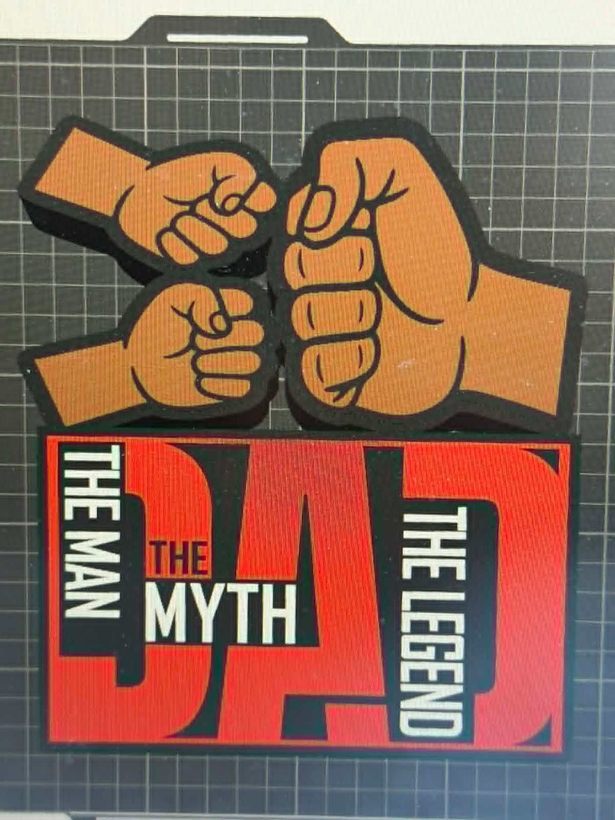 3D Dad Lamp Base 2 Hand STL FILE ONLY