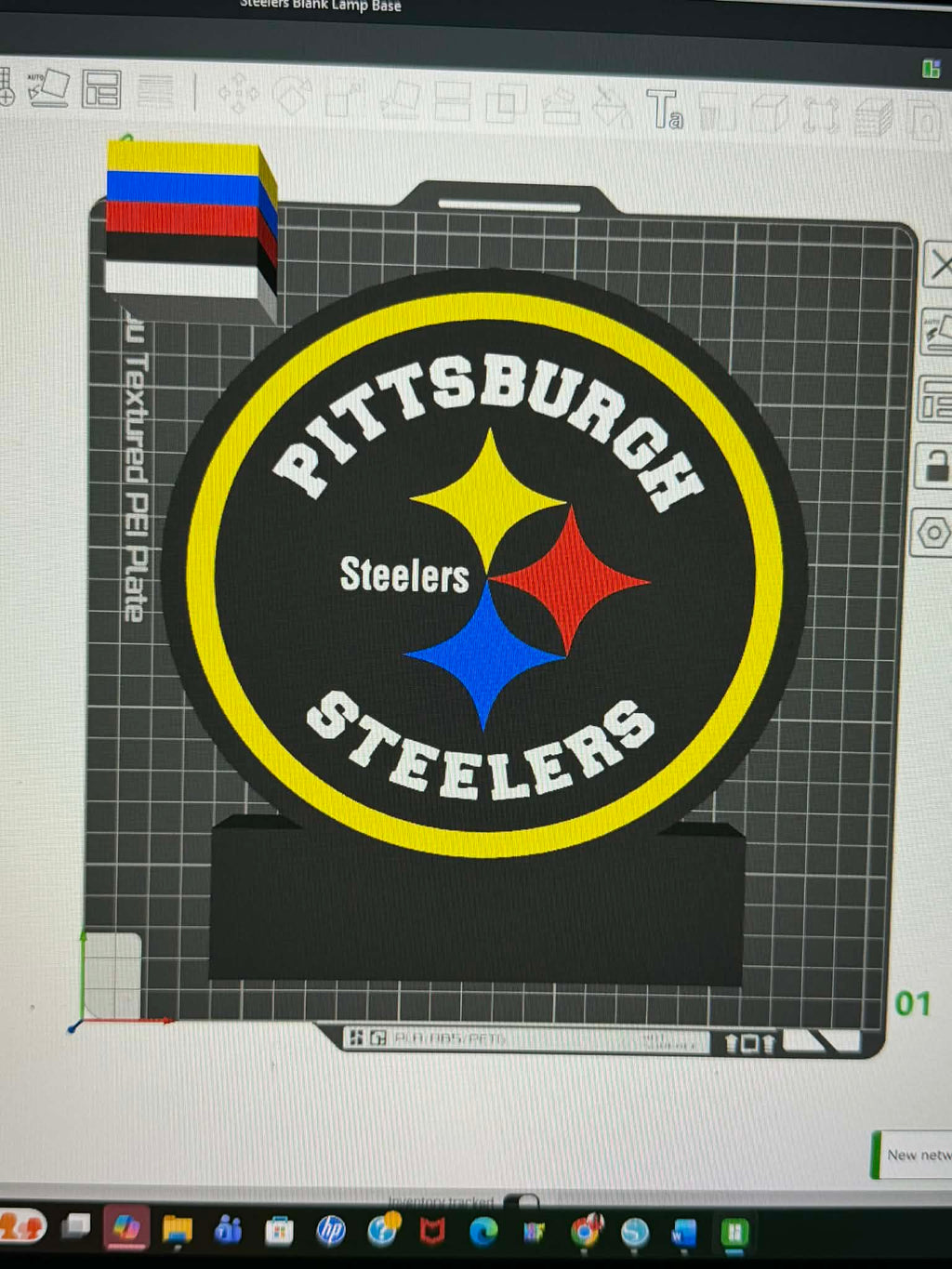 3D Steelers Lamp Base 3MF