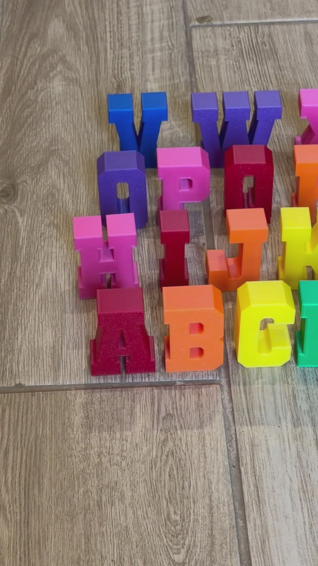 3D Alphabet STL
