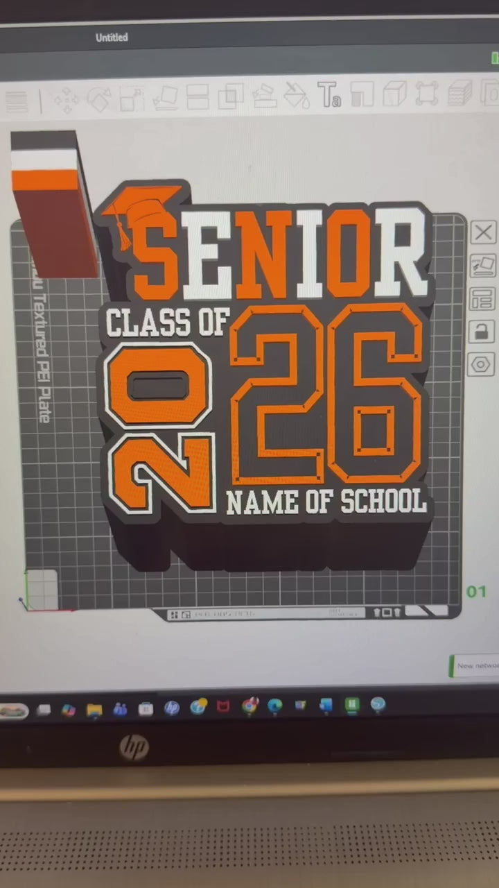 3D Senior 2026 Lamp Base 3MF