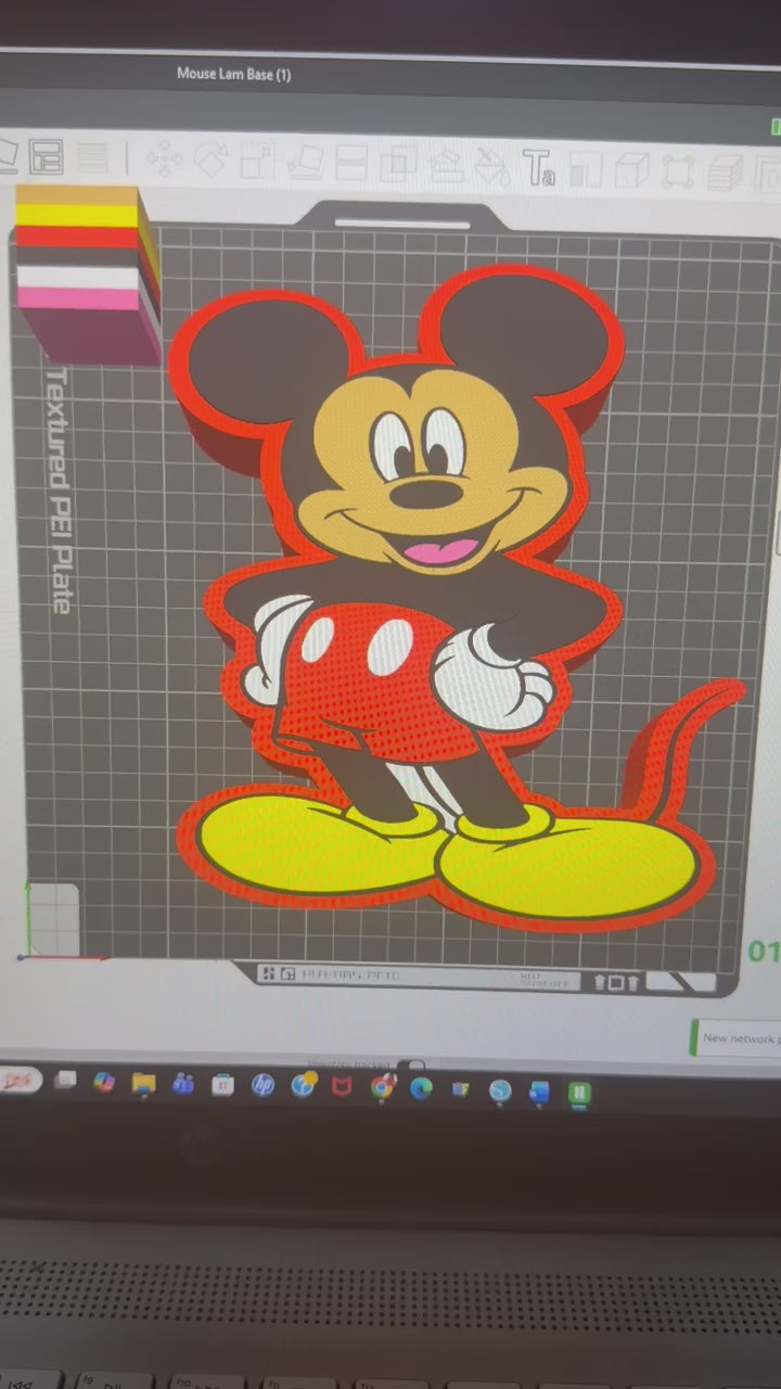 3d Male Mouse Lamp Base 3MF