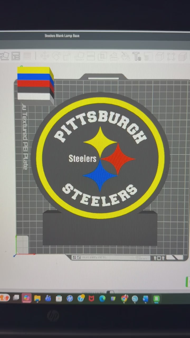 3D Steelers Lamp Base 3MF