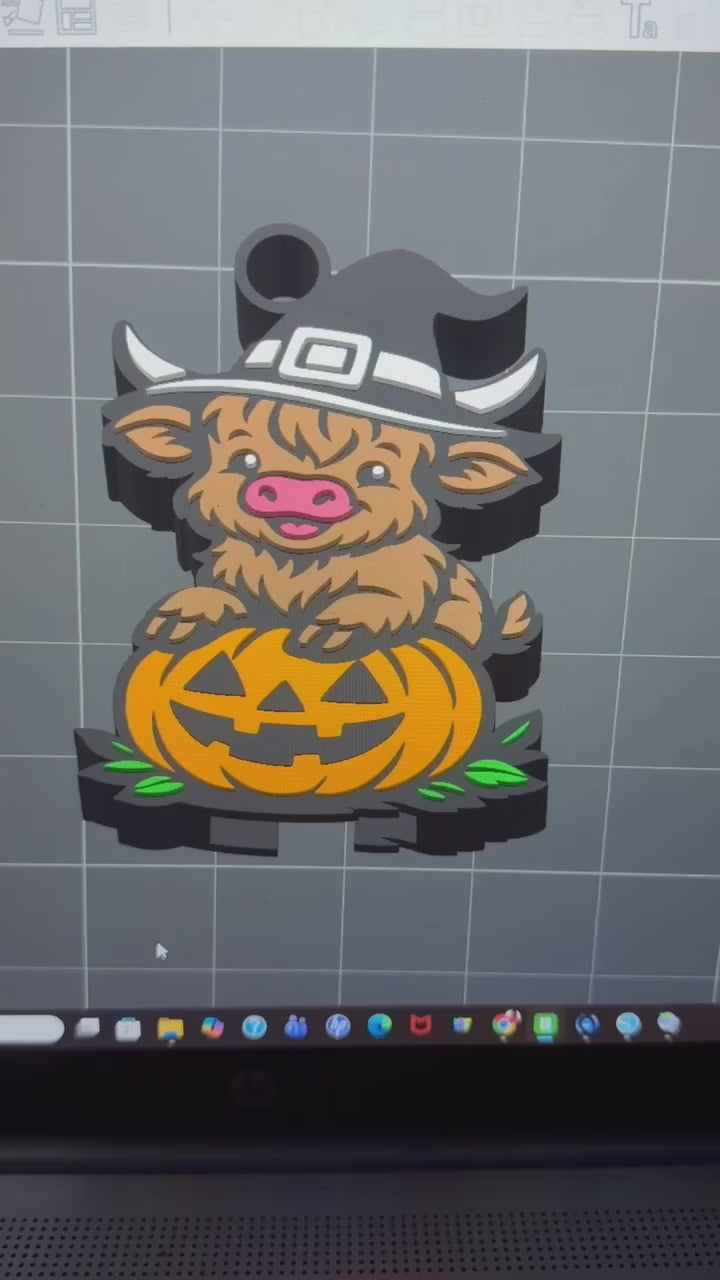 Halloween Cow Set STl File