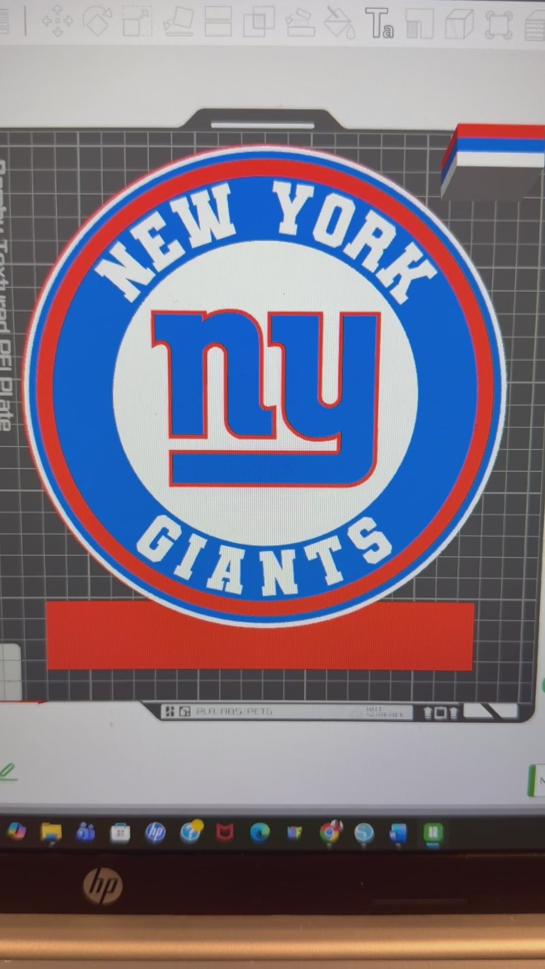 3D NYG Football Black 3MF